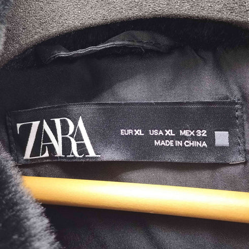 ザラ ZARA フード付き ボア ジャケット レディース import:XL