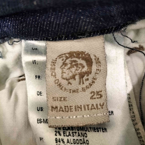 ディーゼル DIESEL GRUPEE ダメージデニムスキニーパンツ レディース 25×32