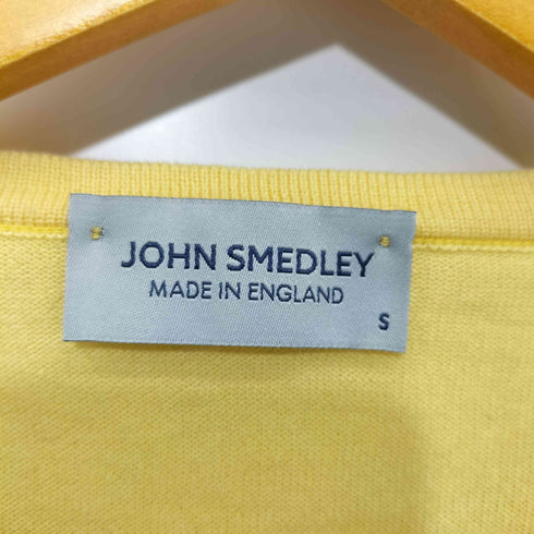 ジョンスメドレー JOHN SMEDLEY 英国製 コットン クルーネックカーディガン レディース JPN:S