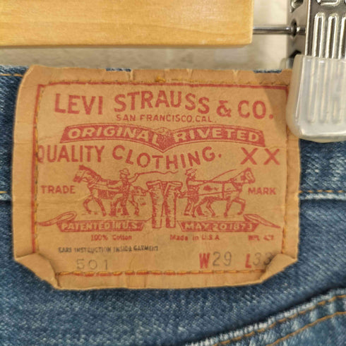 リーバイス Levis 80S 66前期 6刻印 501 赤耳 ボタンフライ デニムパンツ メンズ W29 L33