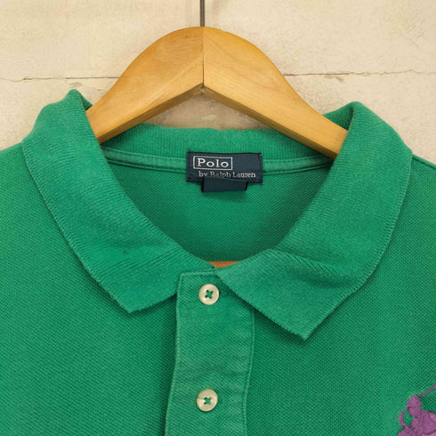 ポロバイラルフローレン Polo by RALPH LAUREN ビッグポニー ナンバリング ポロシャツ メンズ XL 18-20