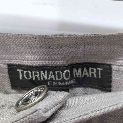 トルネードマートファム TORNADO MART FEMME スリットジップ ストライプスカート レディース JPN:38