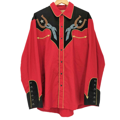 scully 90-00S ダブルフェイス ウエスタンシャツ メンズ import:M