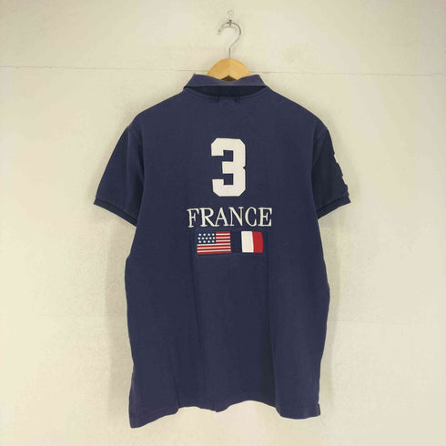 ポロバイラルフローレン Polo by RALPH LAUREN CUSTOM FIT ビッグポニー ナンバリング トリコロール S/S ポロシャツ メンズ JPN:L