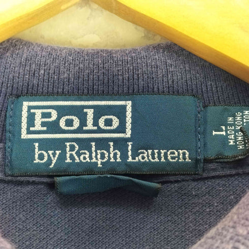 ポロバイラルフローレン Polo by RALPH LAUREN CUSTOM FIT ビッグポニー ナンバリング トリコロール S/S ポロシャツ メンズ JPN:L