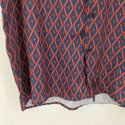 ザラ ZARA 総柄 転写プリント S/S シャツ メンズ JPN:XL