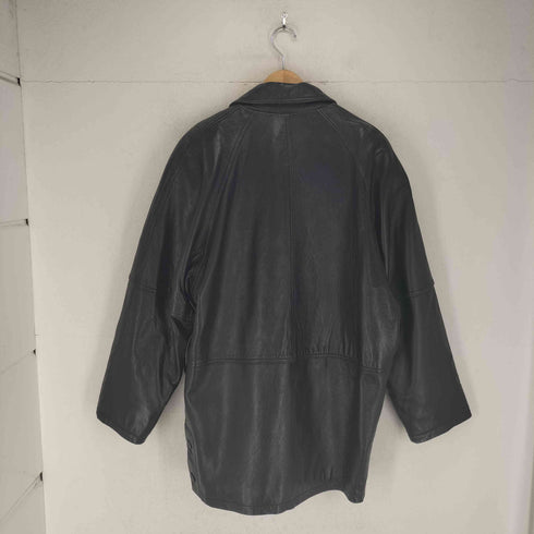 Belleana Uomo Collection lamb leather 裏地キルティングラムレザーカーコート メンズ L