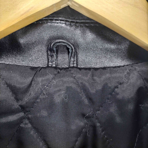 Belleana Uomo Collection lamb leather 裏地キルティングラムレザーカーコート メンズ L