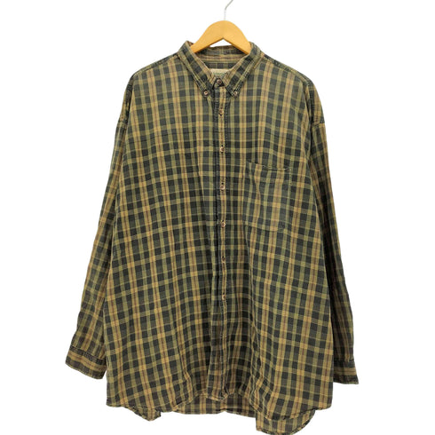 セントジョンズベイ STJOHNS BAY 90-00S インド製 コットン ボタンダウン チェック シャツ メンズ import:XXL