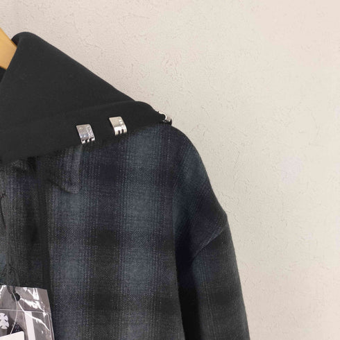 ヌビアン NUBIAN 26SS OVERSIZE HOODED FLANNEL SHIRT メンズ S
