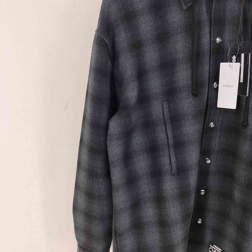 ヌビアン NUBIAN 26SS OVERSIZE HOODED FLANNEL SHIRT メンズ S