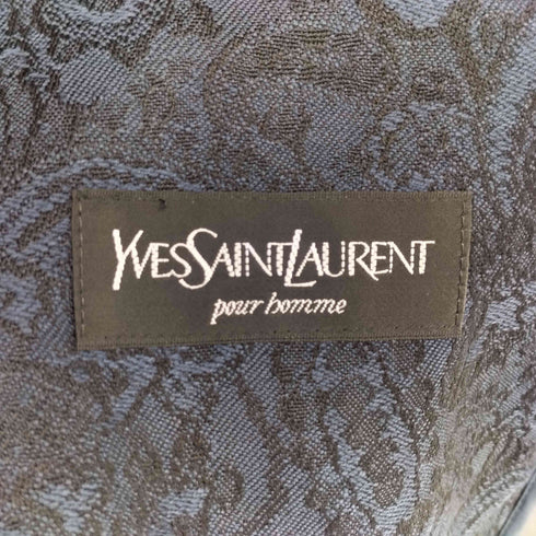 イヴサンローラン Yves Saint Laurent ペイズリー ライナー付き ステンカラー コート メンズ 88A3