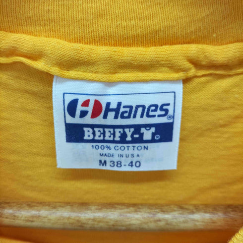 ヘインズ Hanes 80-90s USA製 シングルステッチ guam グアム プリント S/S Tシャツ メンズ import:M