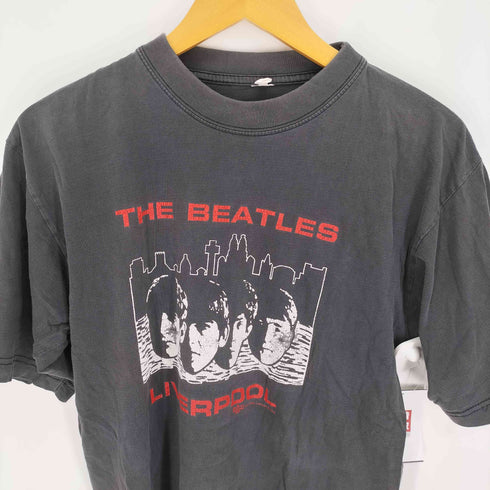 00S LIVERPOOL リバプール バンドアーティスト フェイスプリント クルーネックTシャツ メンズ