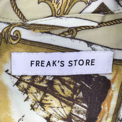 フリークスストア FREAKS STORE 総柄 S/S 開襟シャツ メンズ