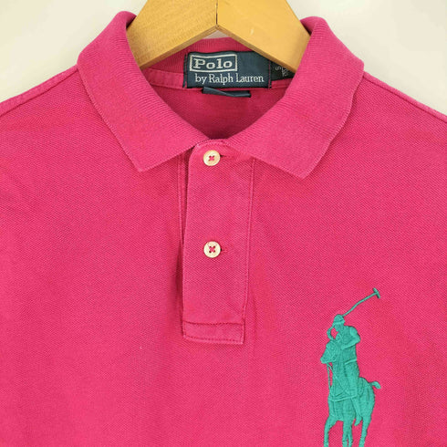 ポロバイラルフローレン Polo by RALPH LAUREN 90S CUSTOM FIT ビックポニー刺繍 ナンバー3 S/S ポロシャツ メンズ import:S