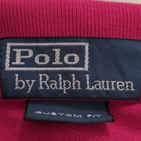 ポロバイラルフローレン Polo by RALPH LAUREN 90S CUSTOM FIT ビックポニー刺繍 ナンバー3 S/S ポロシャツ メンズ import:S