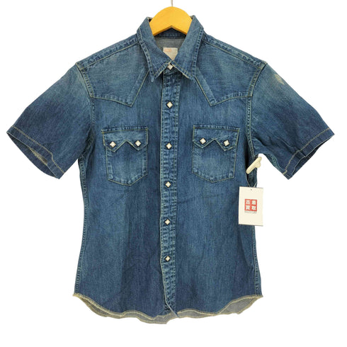 リーバイス Levis WESTERN WEAR 復刻 ショートホーンタグ デニム 半袖 ウエスタンシャツ メンズ