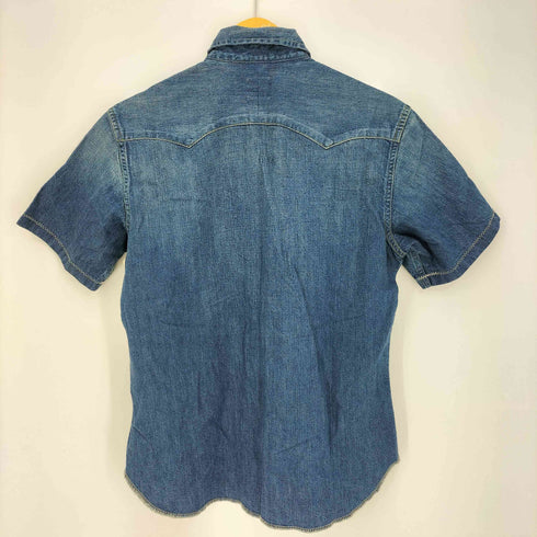 リーバイス Levis WESTERN WEAR 復刻 ショートホーンタグ デニム 半袖 ウエスタンシャツ メンズ