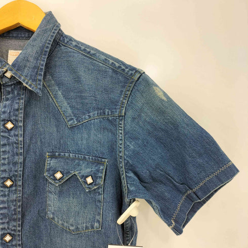 リーバイス Levis WESTERN WEAR 復刻 ショートホーンタグ デニム 半袖 ウエスタンシャツ メンズ