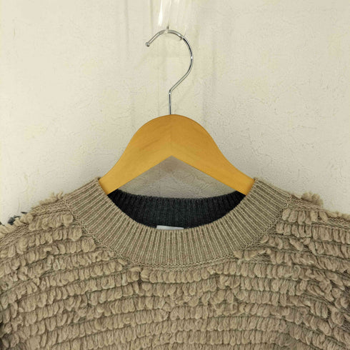 ロクビューティーアンドユースユナイテッドアローズ 6 BEAUTY & YOUTH UNITED ARROWS LOOP PATCH CREW NECK KNIT レディース FREE