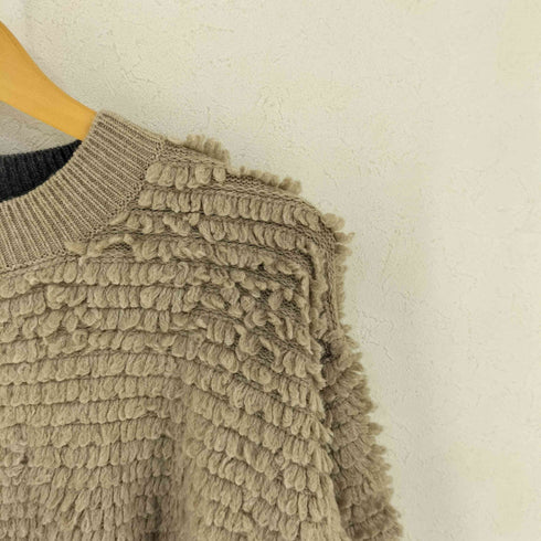 ロクビューティーアンドユースユナイテッドアローズ 6 BEAUTY & YOUTH UNITED ARROWS LOOP PATCH CREW NECK KNIT レディース FREE