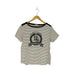バレンザポースポーツ VALENZA PO SPORTS Y2K エンブレム ボーダーTシャツ レディース JPN:40