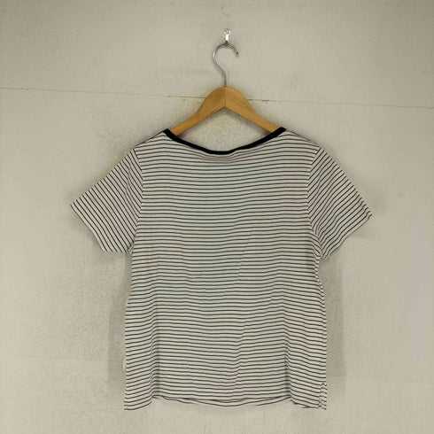 バレンザポースポーツ VALENZA PO SPORTS Y2K エンブレム ボーダーTシャツ レディース JPN:40