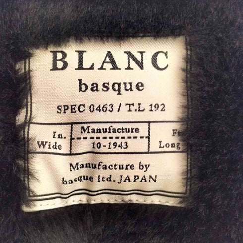 ブランバスク blanc basque フェイクムートン ノーカラーコート レディース JPN:38