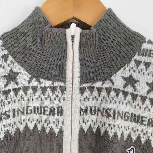 マンシングウェア Munsingwear ノルディック ハーフジップニット メンズ import:L
