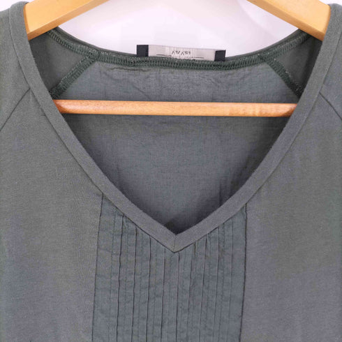 ウィークエンドマックスマーラ Weekend Max Mara プリーツ 異素材切替 半袖ワンピース レディース