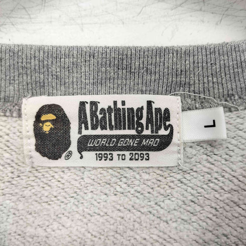 アベイシングエイプ A BATHING APE FACE CREWNECK SWEATSHIRT メンズ JPN:L