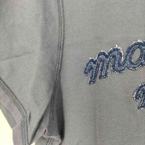 マドモアゼルノンノン mademoiselle NON NON ロゴワッペン クルーネックTシャツ レディース JPN:38
