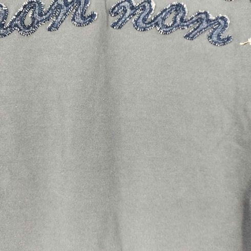 マドモアゼルノンノン mademoiselle NON NON ロゴワッペン クルーネックTシャツ レディース JPN:38