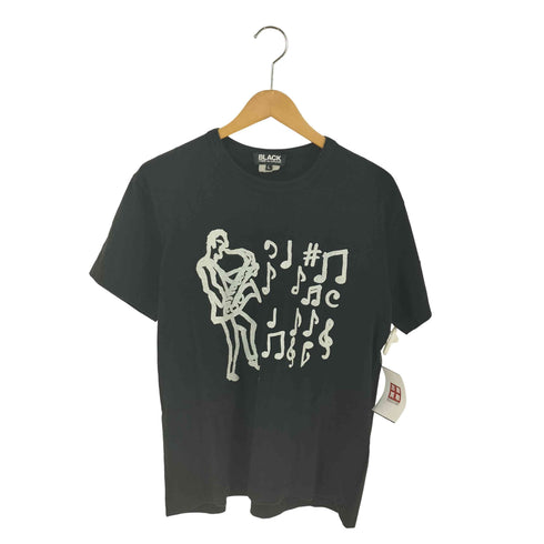 ブラックコムデギャルソン BLACK COMME des GARCONS アート プリント Tシャツ メンズ JPN:L