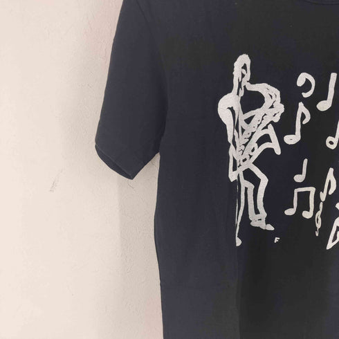 ブラックコムデギャルソン BLACK COMME des GARCONS アート プリント Tシャツ メンズ JPN:L