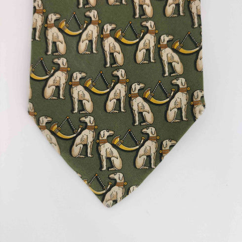 サルヴァトーレフェラガモ Salvatore Ferragamo アニマル柄 ネクタイ メンズ