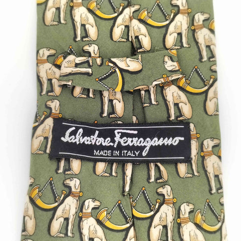 サルヴァトーレフェラガモ Salvatore Ferragamo アニマル柄 ネクタイ メンズ