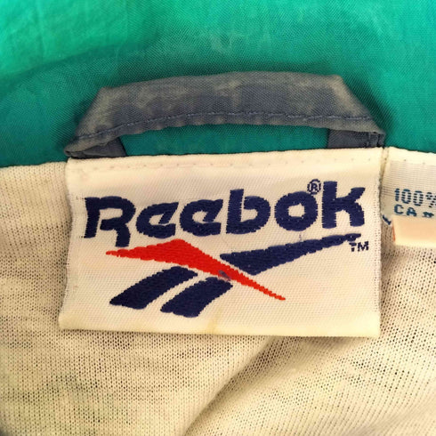 リーボック Reebok 90S ロゴ刺繍 ナイロンジャケット メンズ import:XL