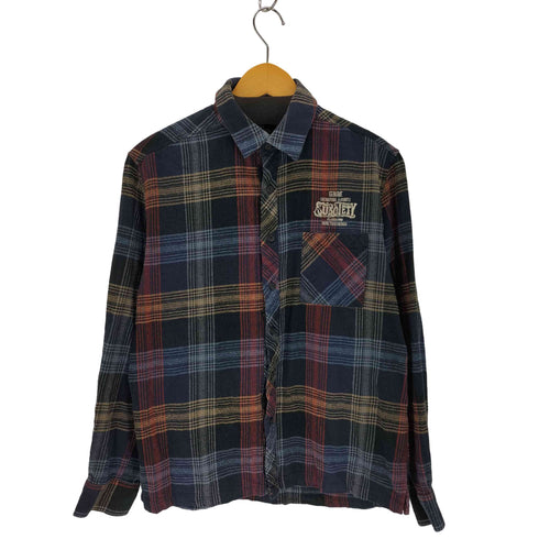 サブサエティ Subciety フランネルチェックシャツ メンズ import:L