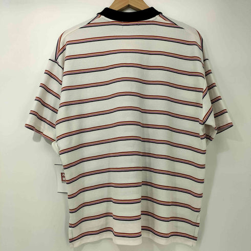 ニコアンド niko and... 25SS コラボ レトロ ボーダー ポロシャツ SFホラー ドラマ レディース JPN:M