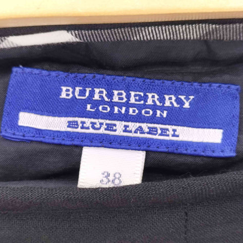 バーバリーブルーレーベル BURBERRY BLUE LABEL タックフレア スカート レディース 38