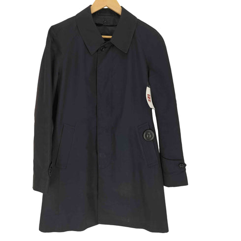 アクアスキュータム AQUASCUTUM 日本製 ライナー付き 比翼 ステンカラー コート バルカマーンコート メンズ 36