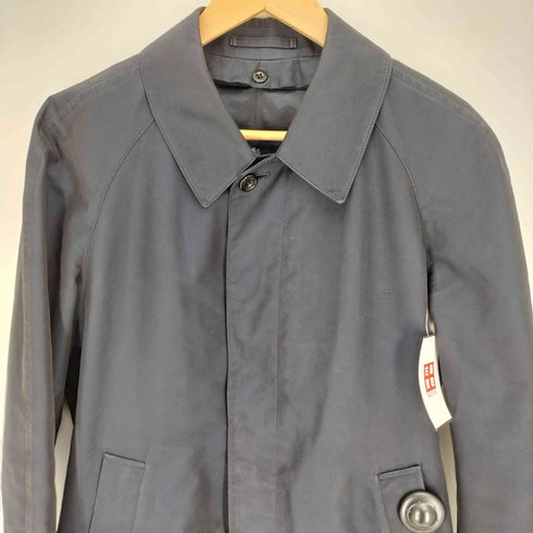 アクアスキュータム AQUASCUTUM 日本製 ライナー付き 比翼 ステンカラー コート バルカマーンコート メンズ 36