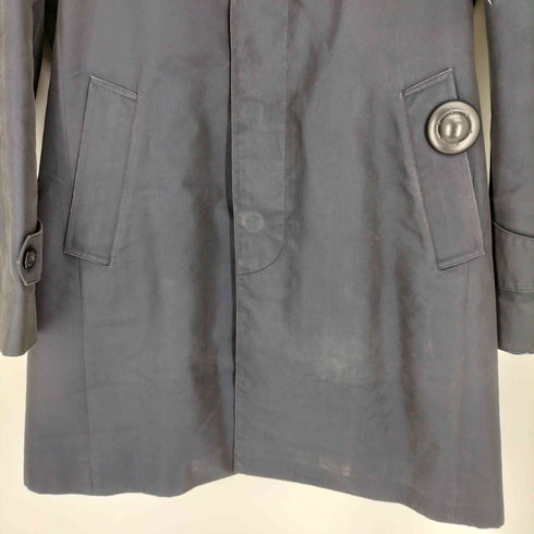 アクアスキュータム AQUASCUTUM 日本製 ライナー付き 比翼 ステンカラー コート バルカマーンコート メンズ 36