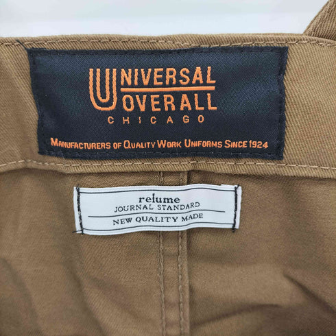 ユニバーサルオーバーオール UNIVERSAL OVERALL ロゴパッチ ポリコットン オーバーオール レディース FREE