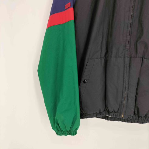 ポロバイラルフローレン Polo by RALPH LAUREN 90s ポニー無 裏地フリース カラー切替 スイングトップ メンズ import:S
