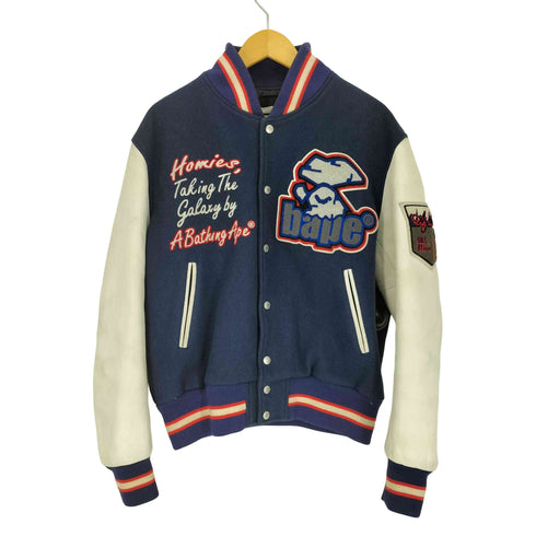 アベイシングエイプ A BATHING APE VARSITY JACKET バーシティジャケット 復刻 メンズ import:L