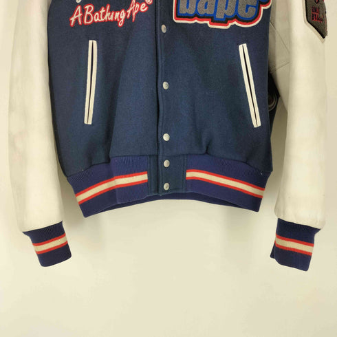 アベイシングエイプ A BATHING APE VARSITY JACKET バーシティジャケット 復刻 メンズ import:L
