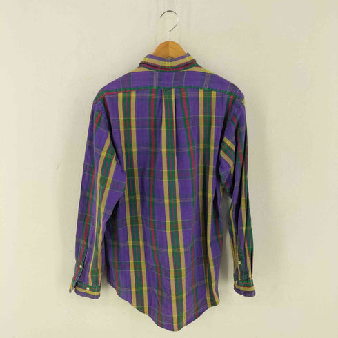 ポロバイラルフローレン Polo by RALPH LAUREN 90S シンガポール製 チェックボタンダウンシャツ メンズ L